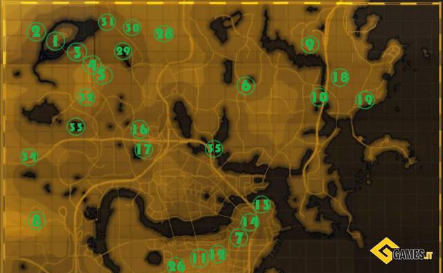 FALLOUT 4 – MAPPA ZONA CONTAMINATA - PARTE NORD