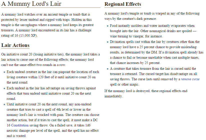 D&D 5 Mummy Lord D&D 5 Mummy Lord