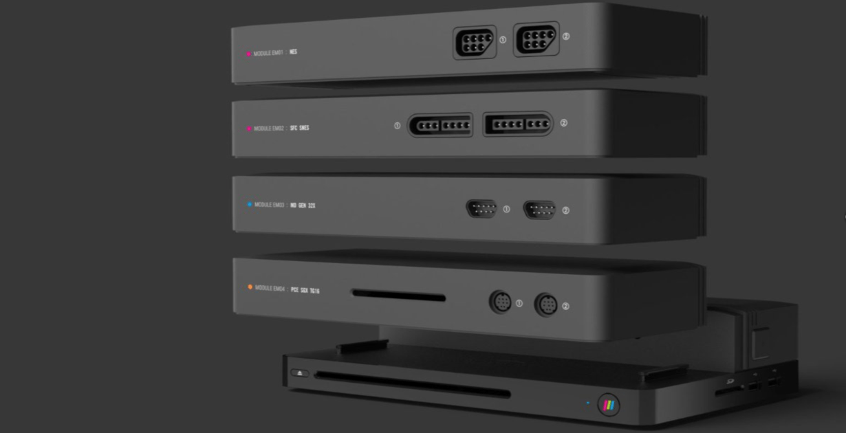 Polymega ed il suo comparto modulare