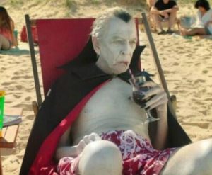 Vampire nerd on vacation