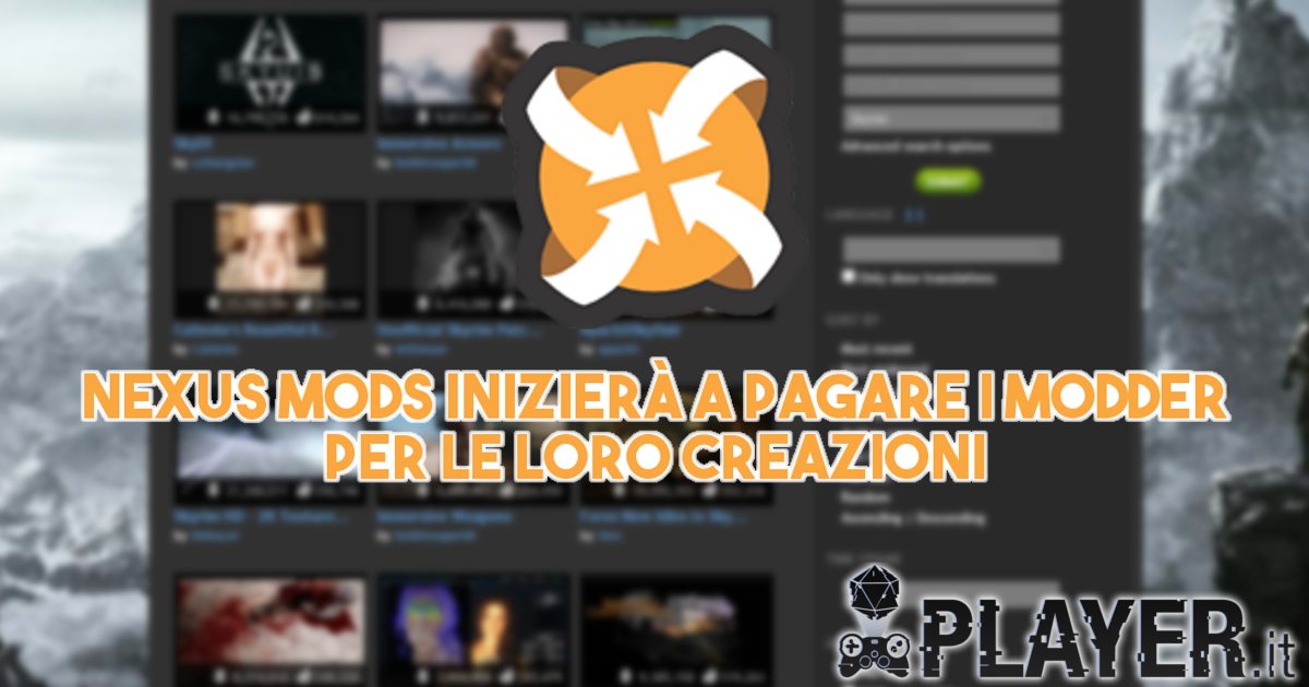 Nexus Mods inizierà a pagare i modder per le loro creazioni