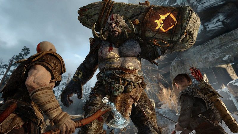 god of war boss fight