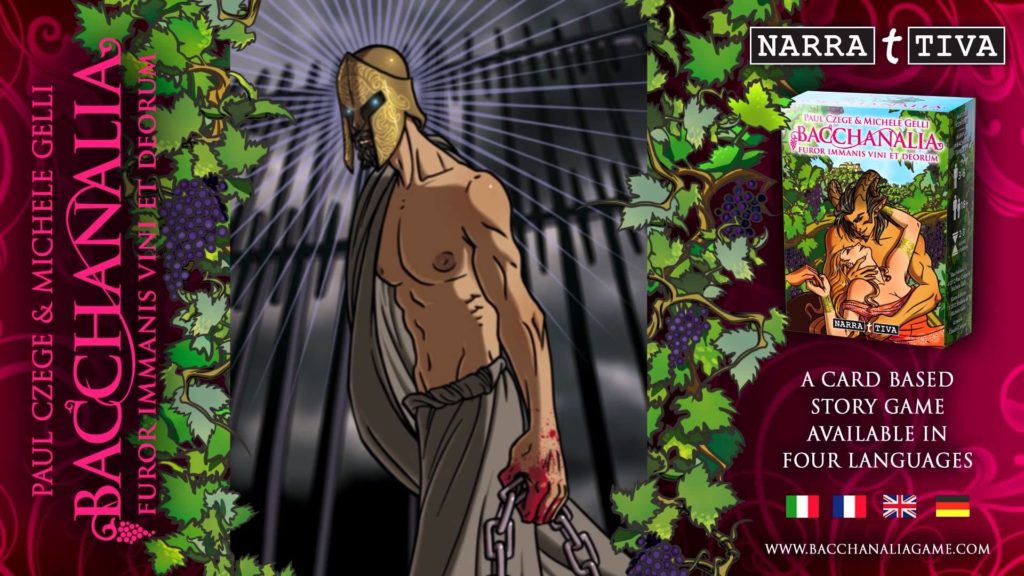 bacchanalia gioco di carte narrattiva 