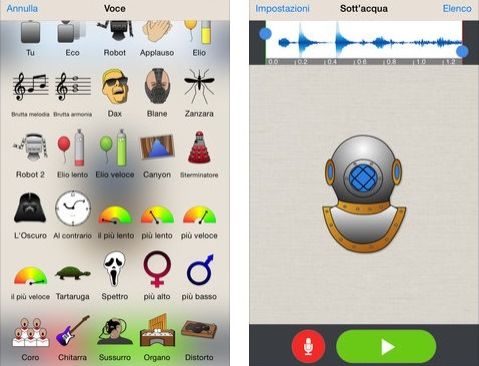 Software per modificare la voce