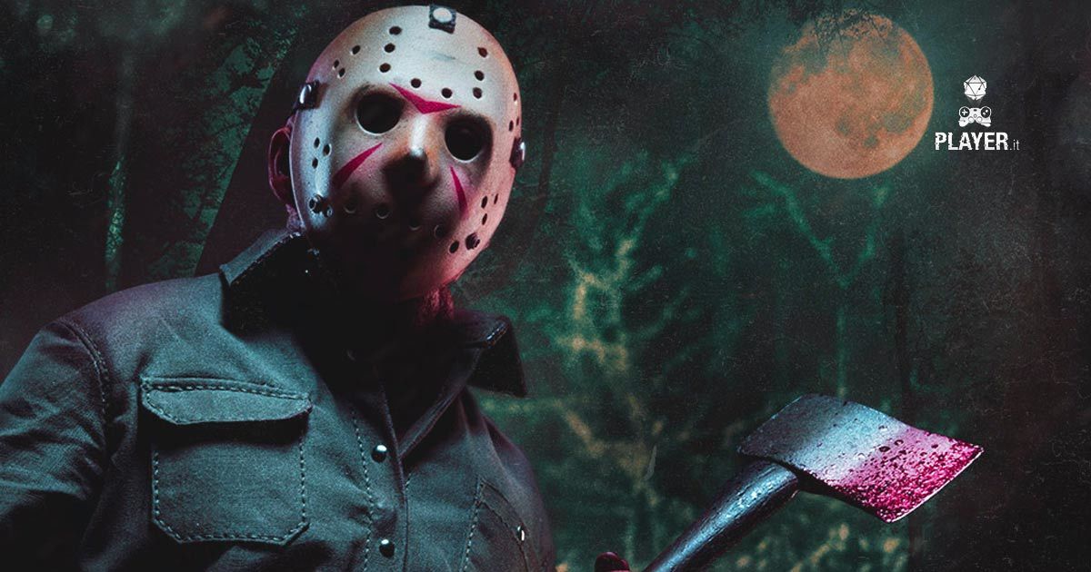 jason voorhess statua nel lago