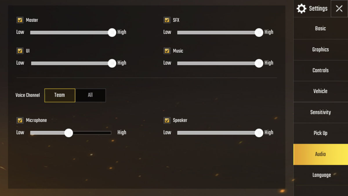 pubg mobile chat vocale