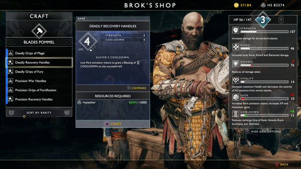 guida god of war ps4 armi