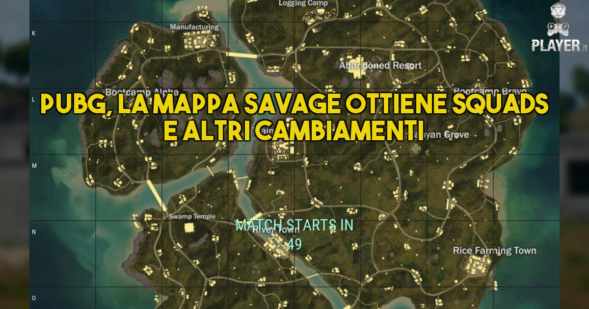 PUBG, la mappa Savage ottiene Squads e altri cambiamenti