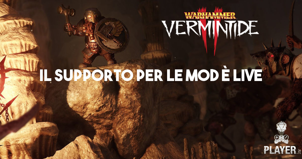 Warhammer Vermintide 2, il supporto per le Mod è live