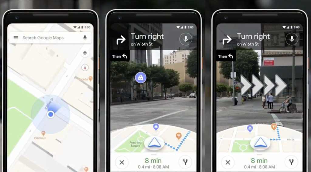 Google I/O 2018 Walking Navigation, Walking Navigation Google Lens, Walking Navigation Google Maps, New Google Maps