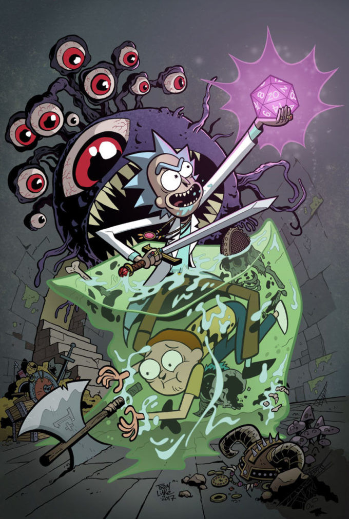 Rick and Morty dungeons and dragons fumetti