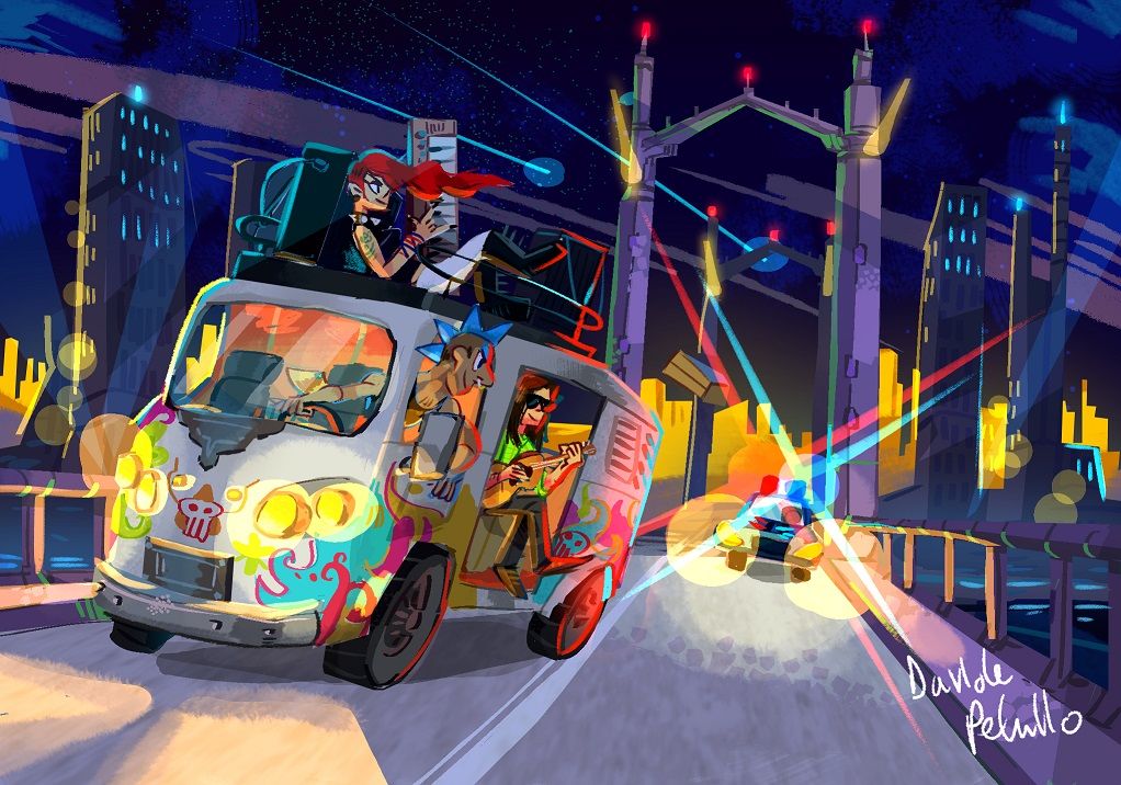 Rockopolis Band in flight