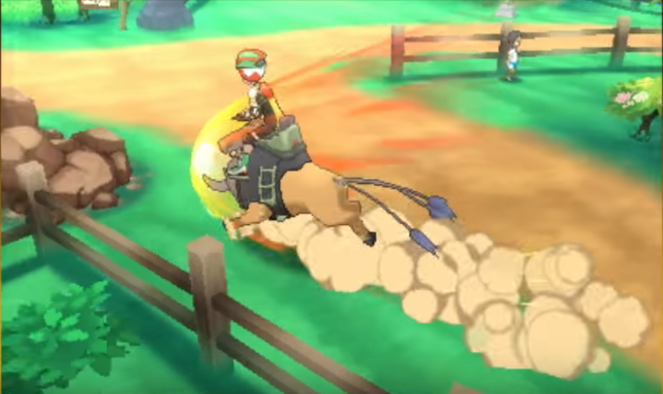 riding tauros pokemon sole