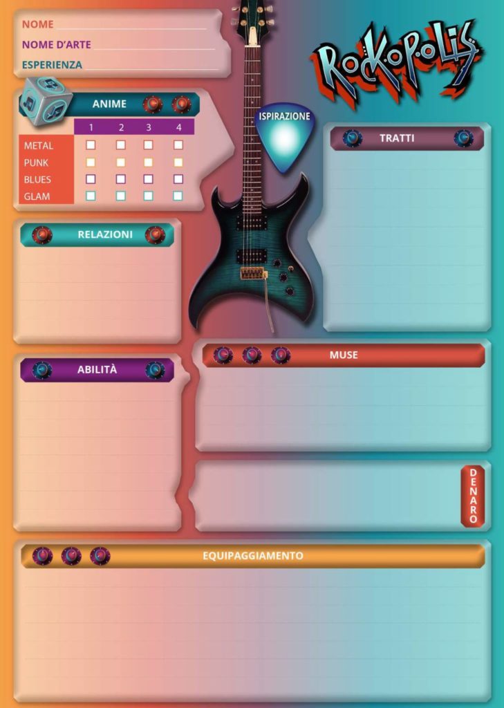 Rockopolis - Minos Games - La Scheda