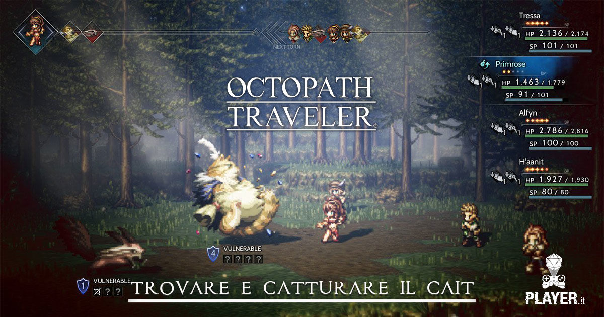 octopath traveler guida completa dove trovare il cait
