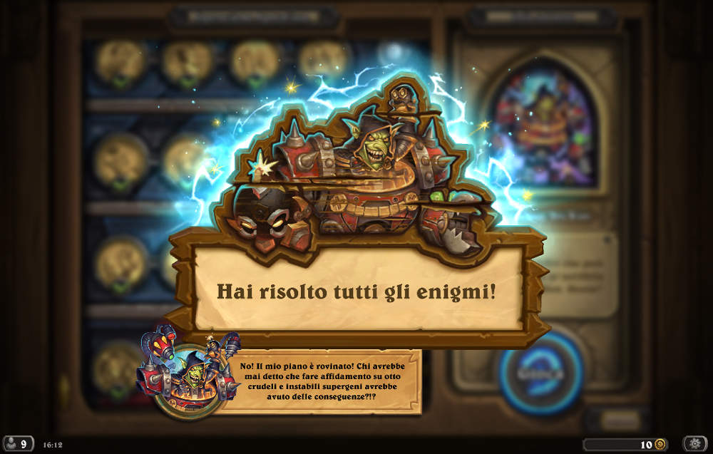 hearthstone laboratorio enigmi