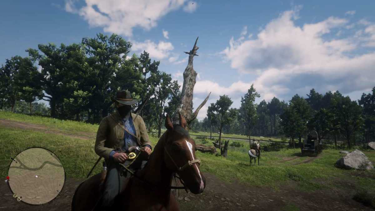 Red Dead Redemption 2 a cavallo frontale
