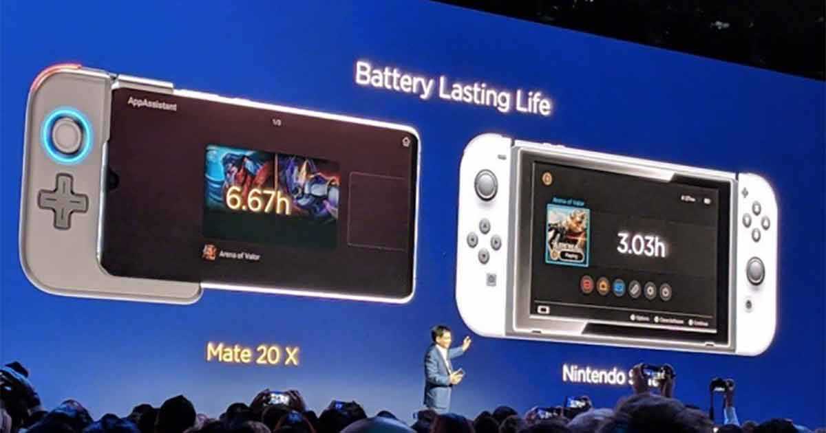 huawei mate 20 x contro nintendo switch