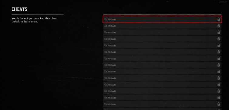 cheats red dead redemtpion 2