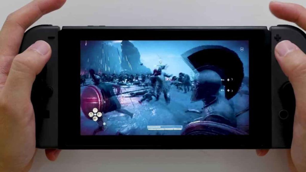 Uno screenshot di Assassin's Creed Odyssey su Nintendo Switch