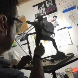 il processo creativo della statua di Aloy