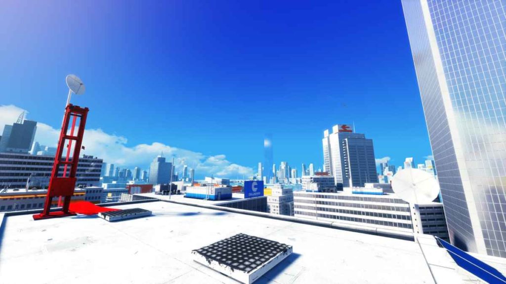 Uno dei tetti delle ambientazioni di mirror's edge