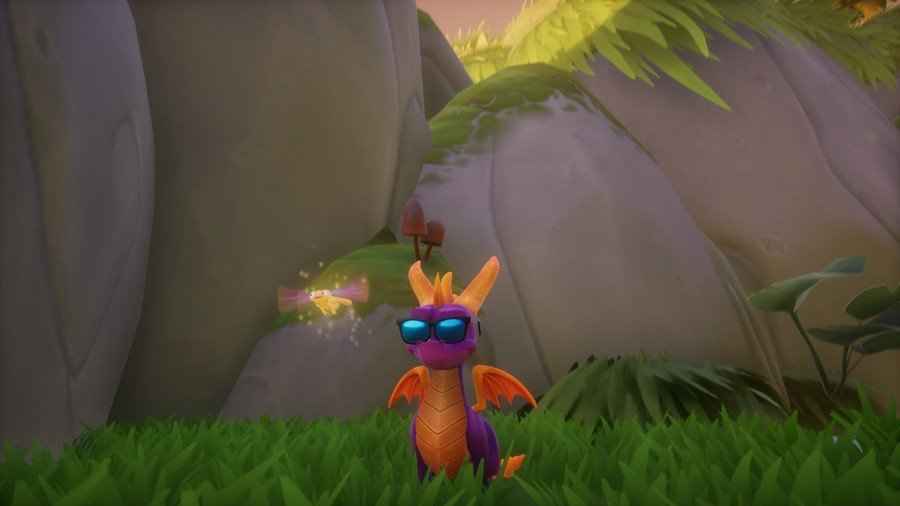 spyro trucco occhiali da sole