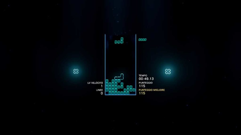 tetris effect screen del gioco