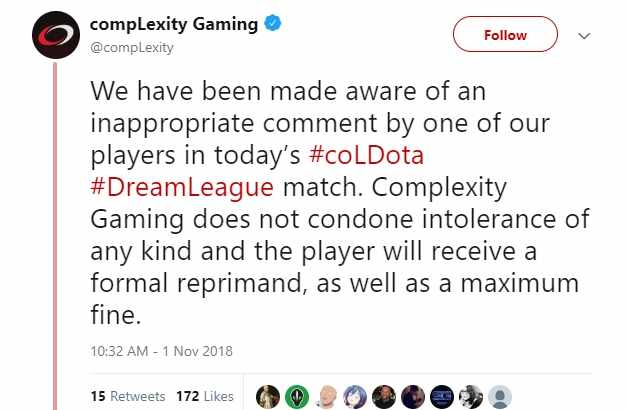 Risposta Valve ad insulti razzisti