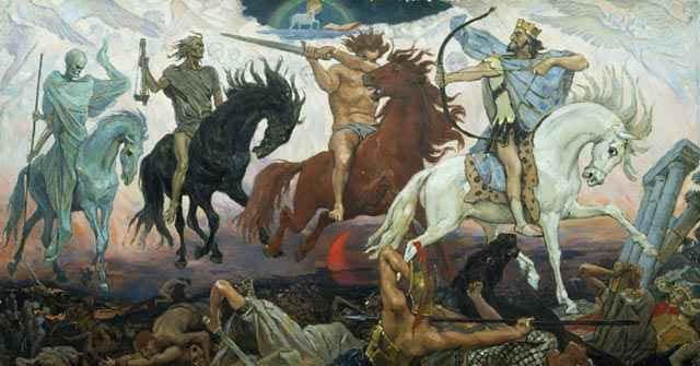 Die apokalyptischen Reiter (Gemälde von Wiktor Wasnezow)