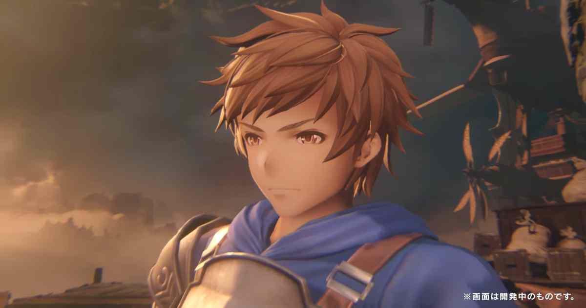 Screenshot dal video gameplay di Granblue Fantasy Project Re:Link che ritrae il protagonista maschile, Gran