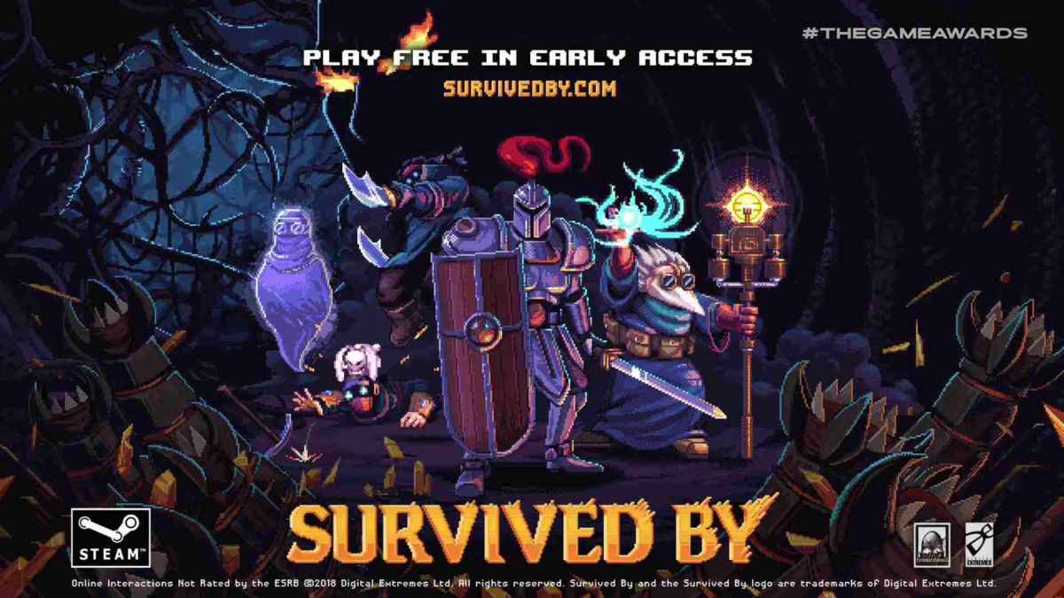 Immagine promozionale del nuovo MMORPG di Digital Extremes chiamato Survived By presentato al The Game Awards 2018