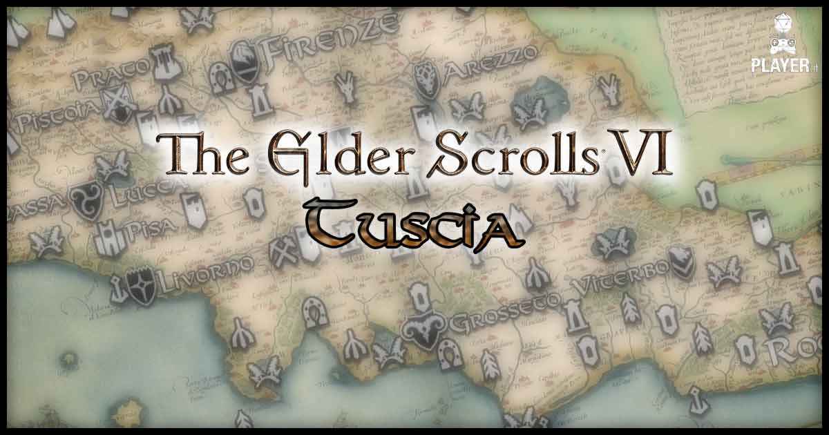 The elder scrolls tuscia fan made italia mappa