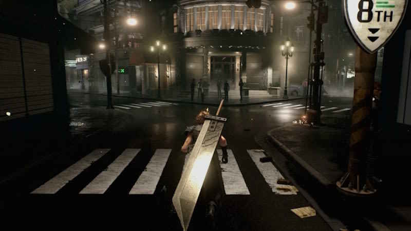 Uno screenshot da uno dei trailer di gameplay di Final Fantasy VII Remake