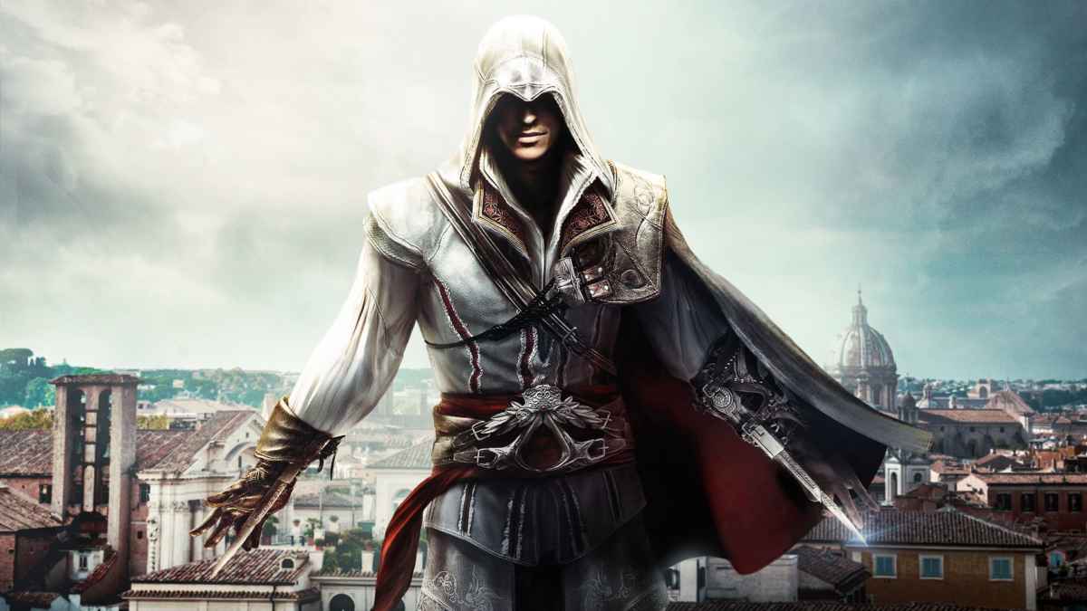 Immagine iconica di Ezio Auditore, protagonista di Assassin's Creed 2