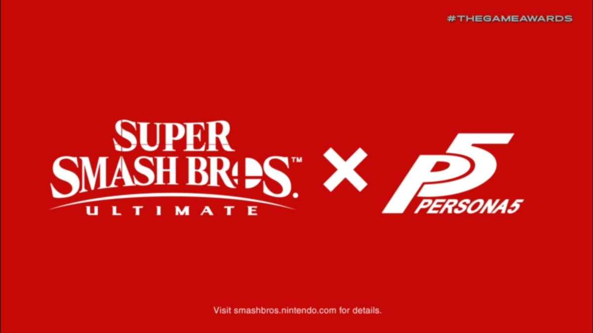 Immagine promozionale del crossover tra persona 5 e Super Smash Bros Ultimate presentato al The Game Awards 2018