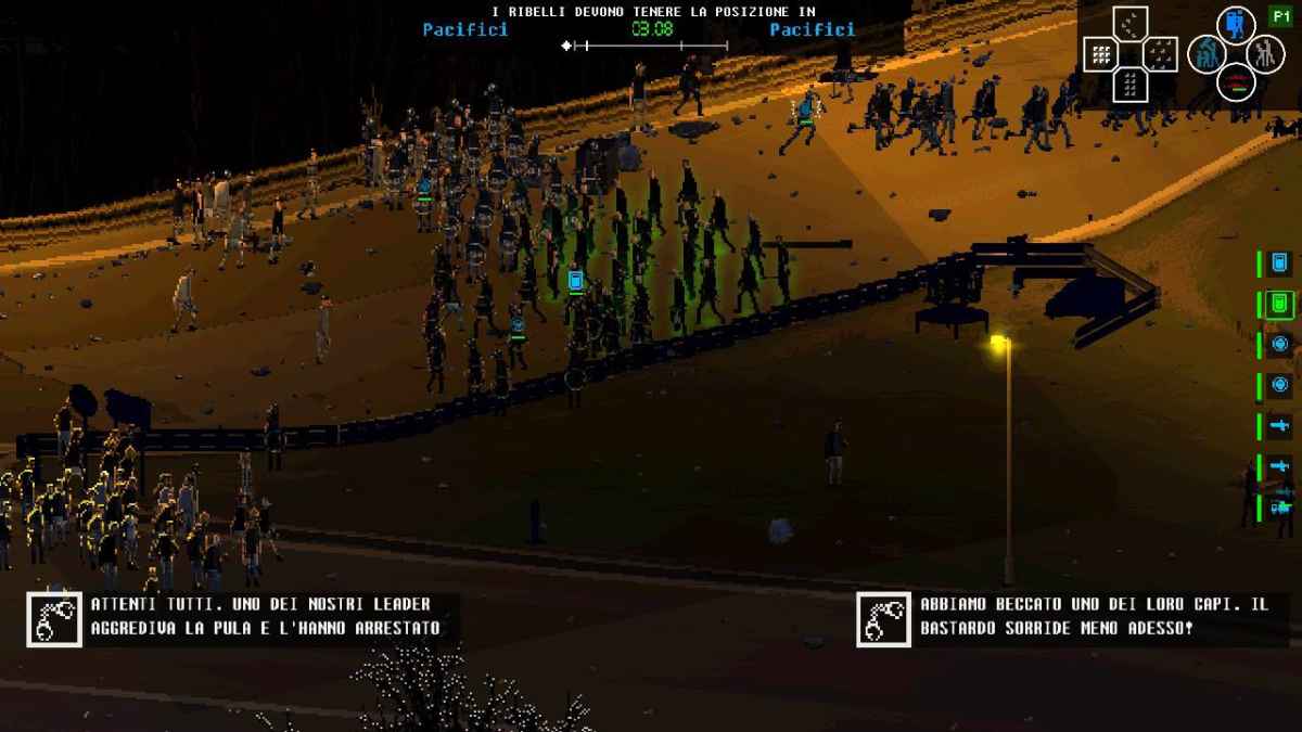 Screenshot dello stage dell'Autostrada a 32 su Riot: Civil Unrest dove la Polizia deve sgomberare il viadotto