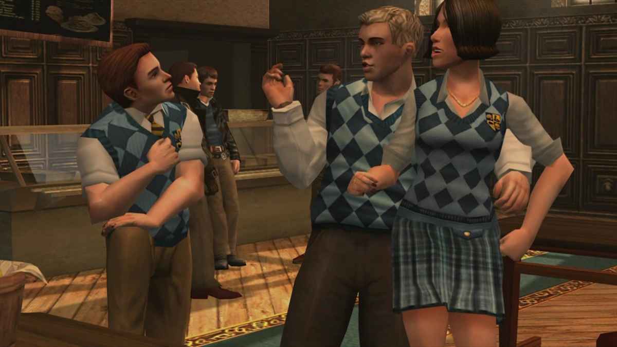 Screenshot da Bully che mostra la fazione del Club