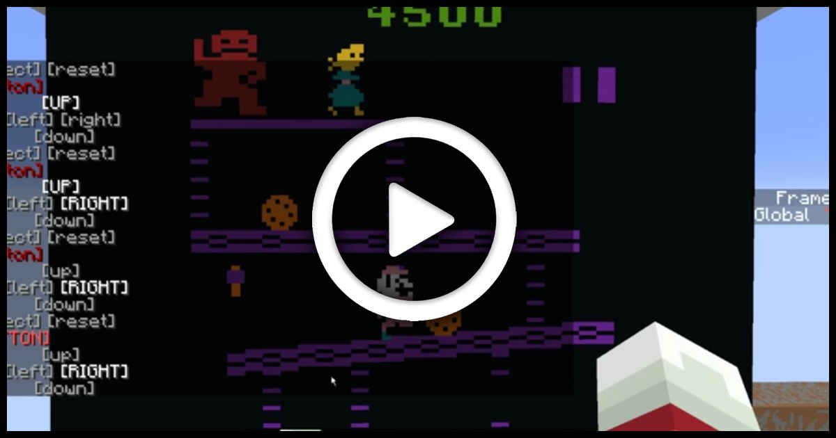 Minecraft Seth Bling atari 2600 dragster