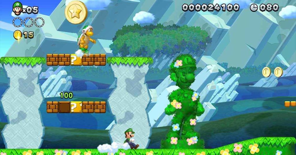 New Super Mario Bros U I livelli di Luigi