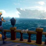 Screenshot che ritrae un giocatore a bordo della sua nave ammirare l'oceano e le sue isole