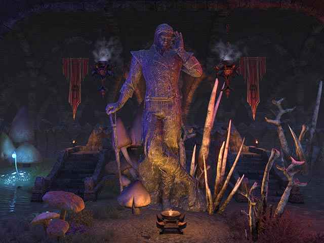 Una statua del Principe Daedrico Sheogorath