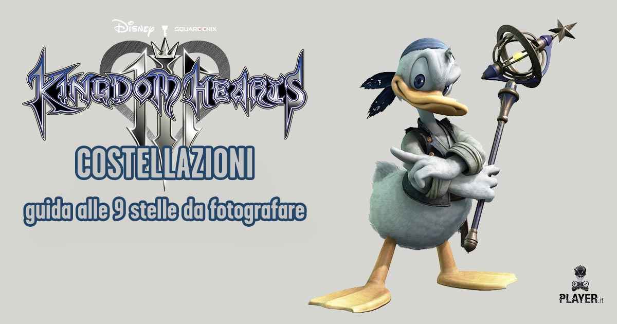 guida per fotografare tutte le costellazioni di kingdom hearts 3