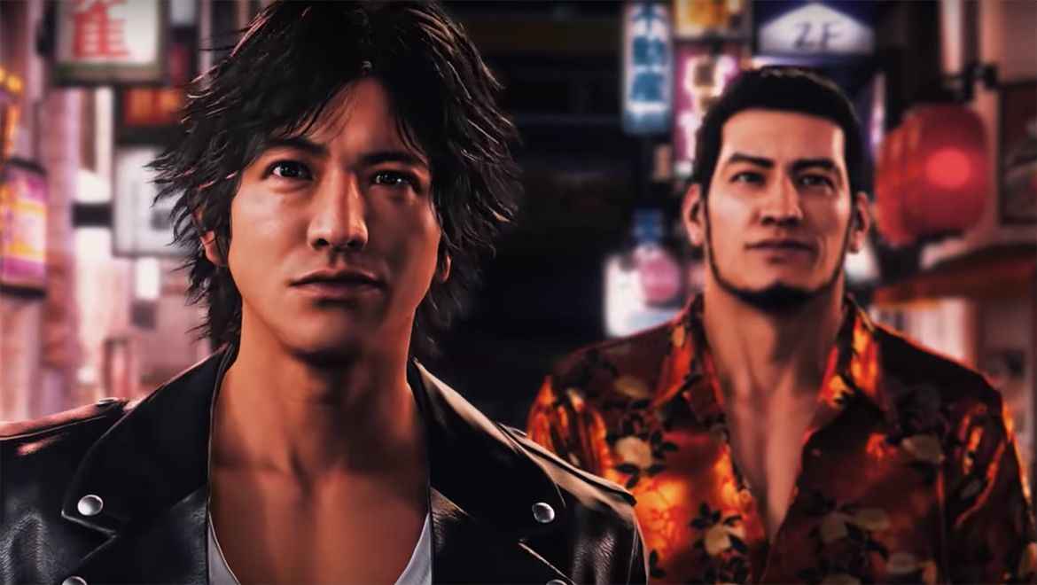 Screenshot di Judgement che ritrae il protagonista sorridente