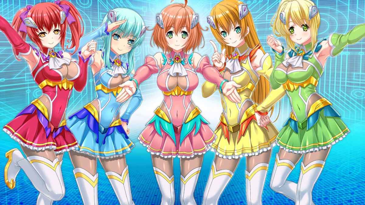 Screenshot da Song of Memories che ritrae l'intero gruppo delle Dream 4 You