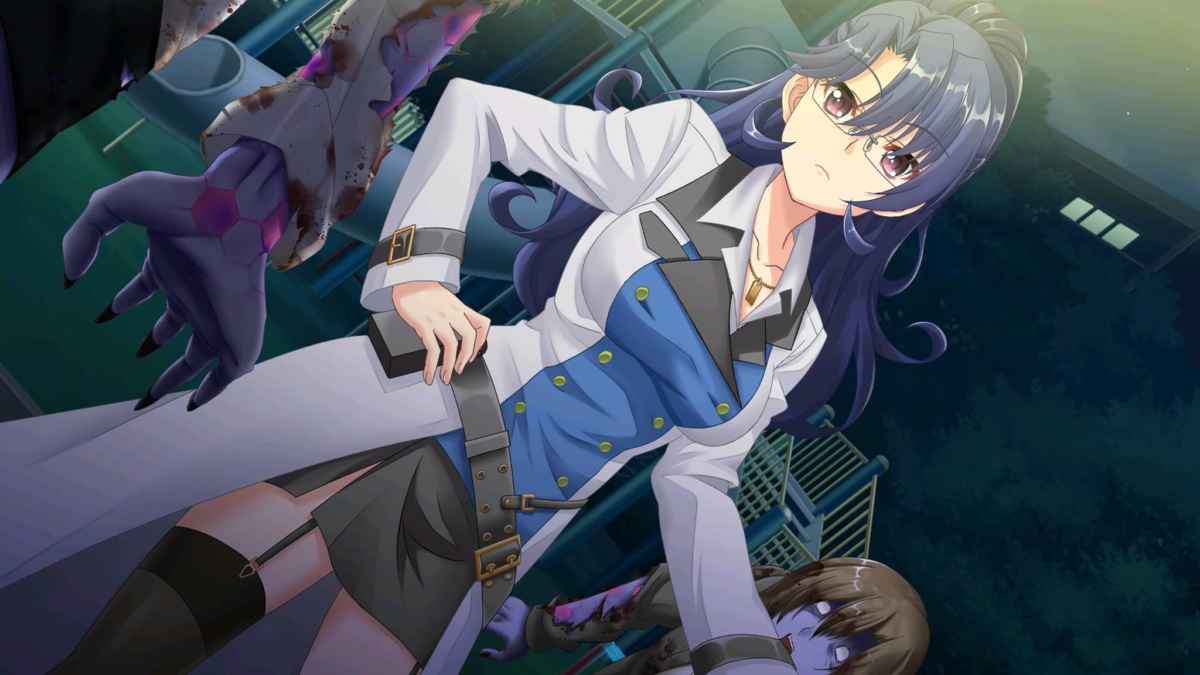 Screenshot da Song of Memories che ritrae Akira combattere contro un gruppo di infetti