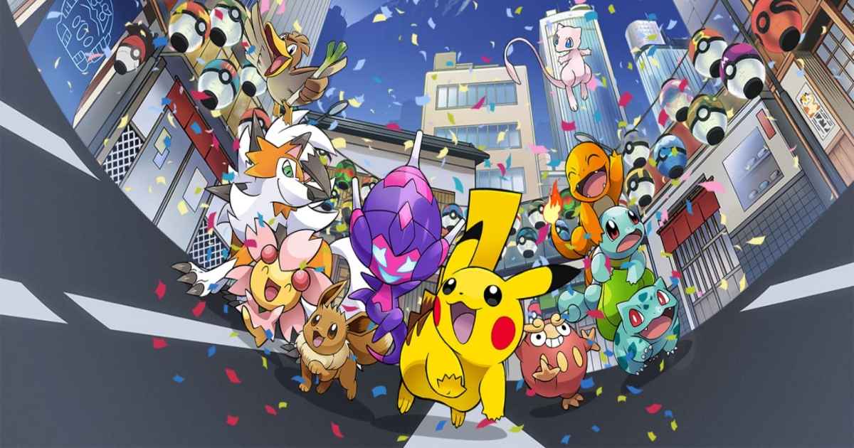 Artwork ufficiale delle Olimpiadi 2020 di Tokyo con i Pokémon come protagonisti
