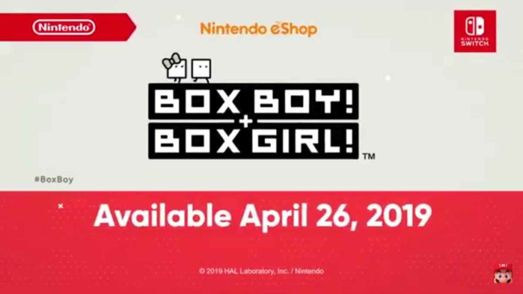 Boxboy + Boxgirl Nintendo Direct