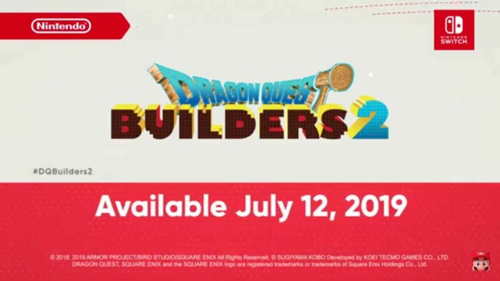 Dragon Quest Builders 2 Nintendo Direct