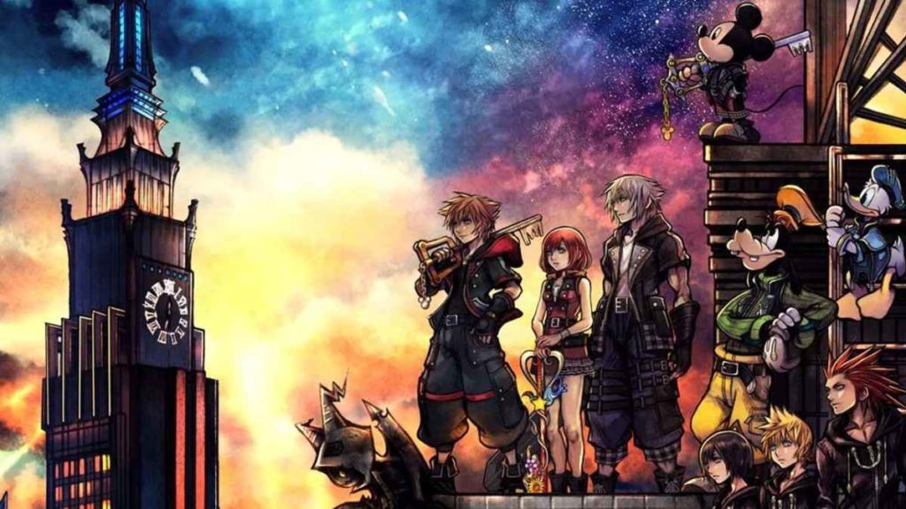 Artwork della copertina di Kingdom Hearts 3